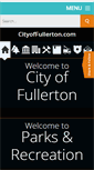 Mobile Screenshot of cityoffullerton.com