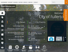 Tablet Screenshot of cityoffullerton.com